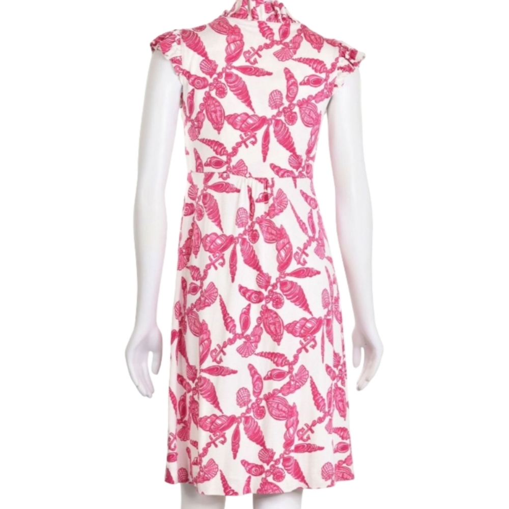Lilly Pulitzer Clare Dress Silk Jersey Hotty Pink Fallin In Love A Little XS NWT - Picture 3 of 12